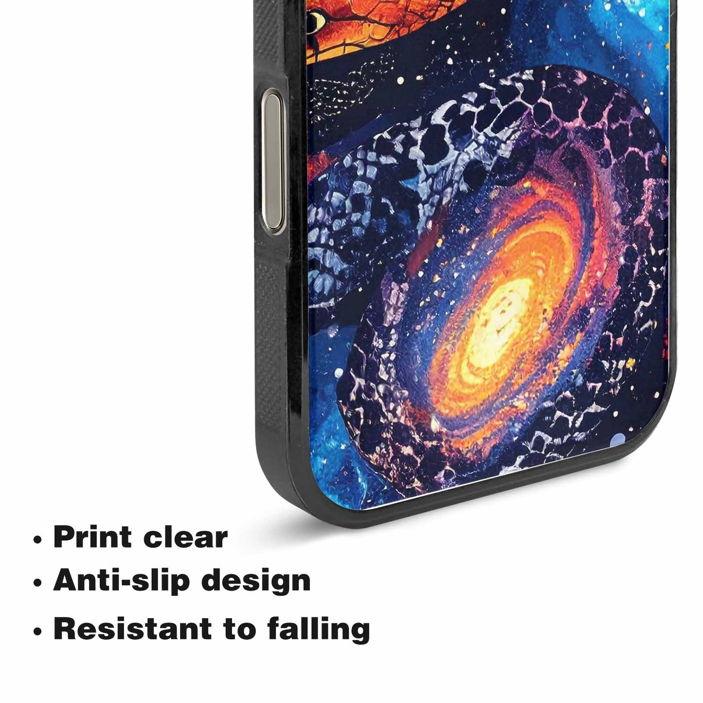 iPhone 15 Pro Max Case — Galaxy Snake Print Custom, Custom Designed Case Cover