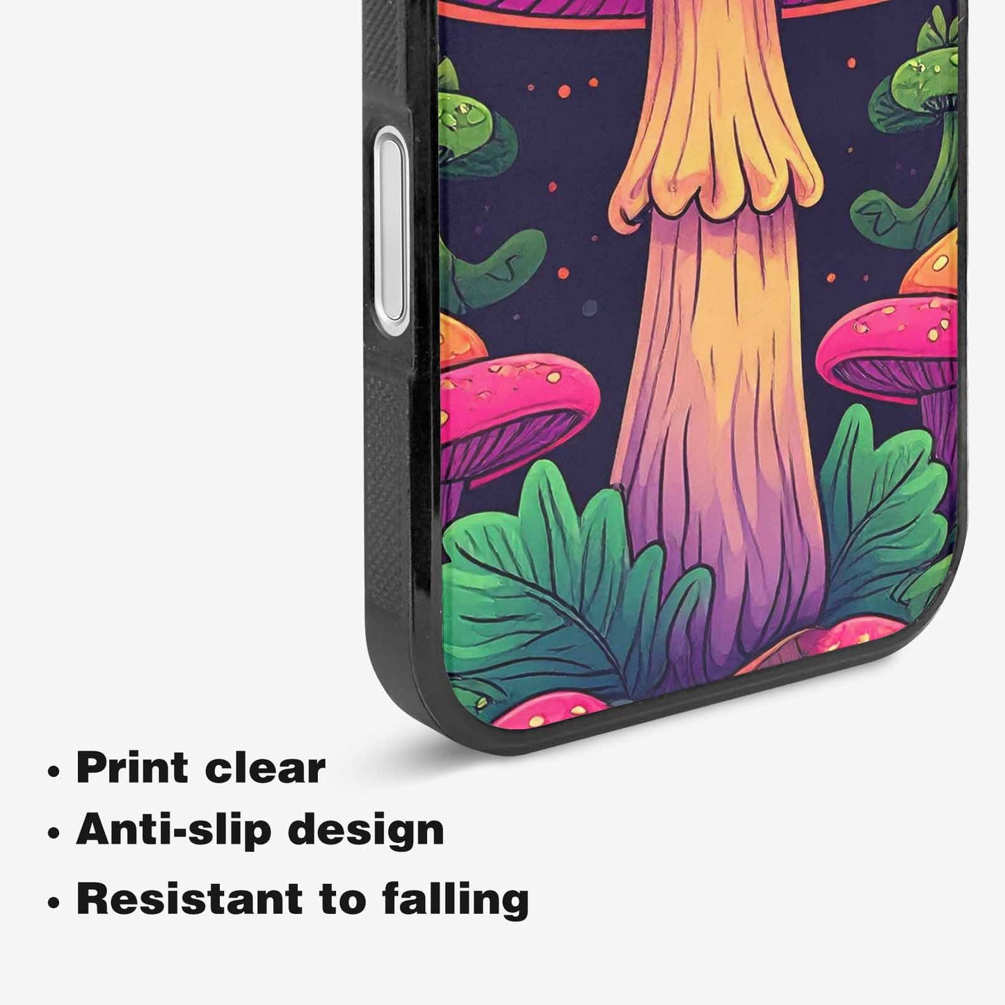 iPhone 16 Plus Case — Psychedelic Mushroom Cartoon Pattern, Original Design Phone Case