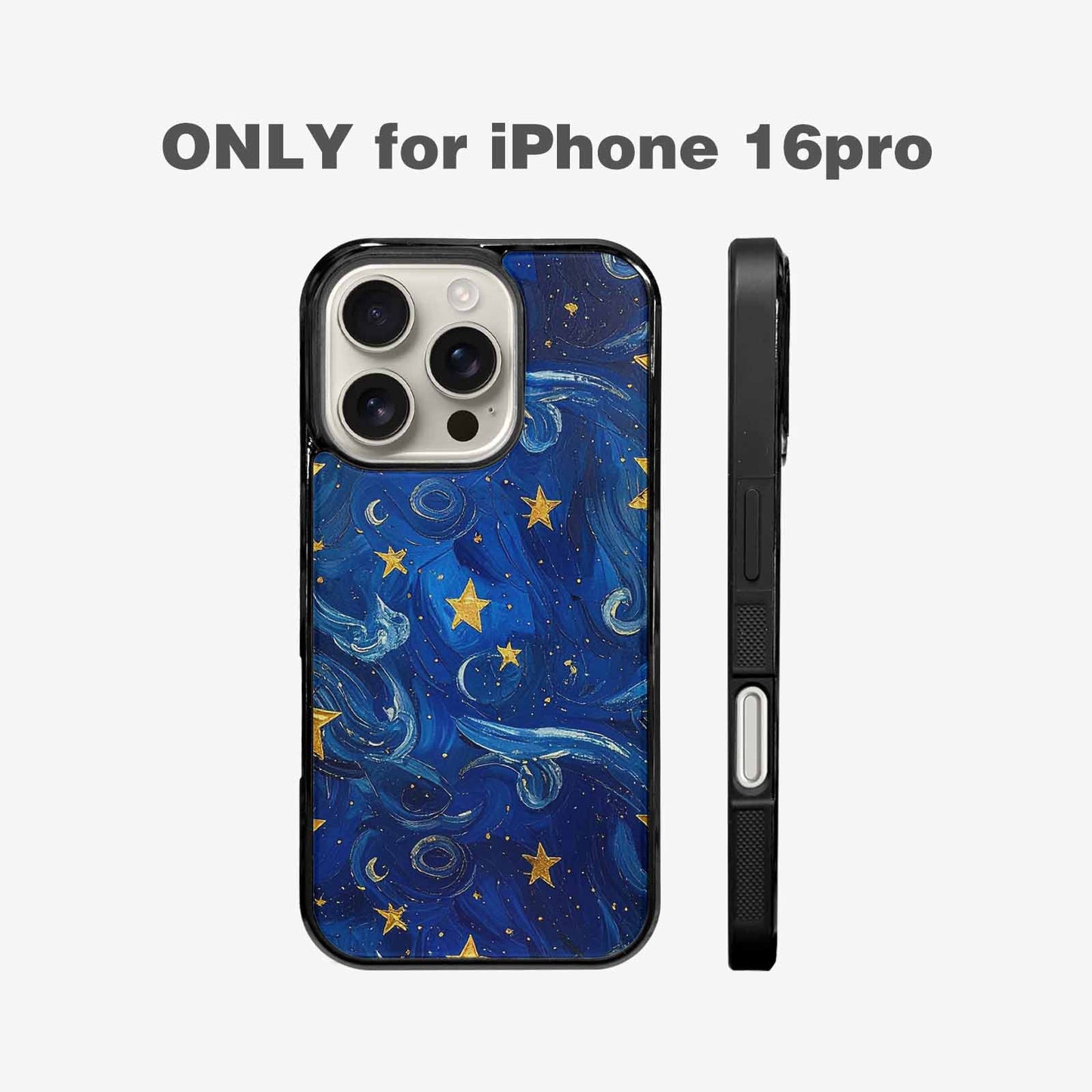 iPhone 16 Pro Case — Starry Night Galaxy, Personalized Phone Case
