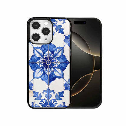 iPhone 15 Pro Max Case — Mexican Talavera Tile Pattern Floral Geometric, Custom Designed Case Cover