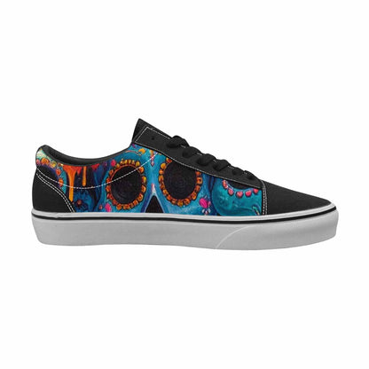 WOMEN'S Sugar Skulls Melting Sugar Lace-Up Canvas Dreamlike Custom Shoes