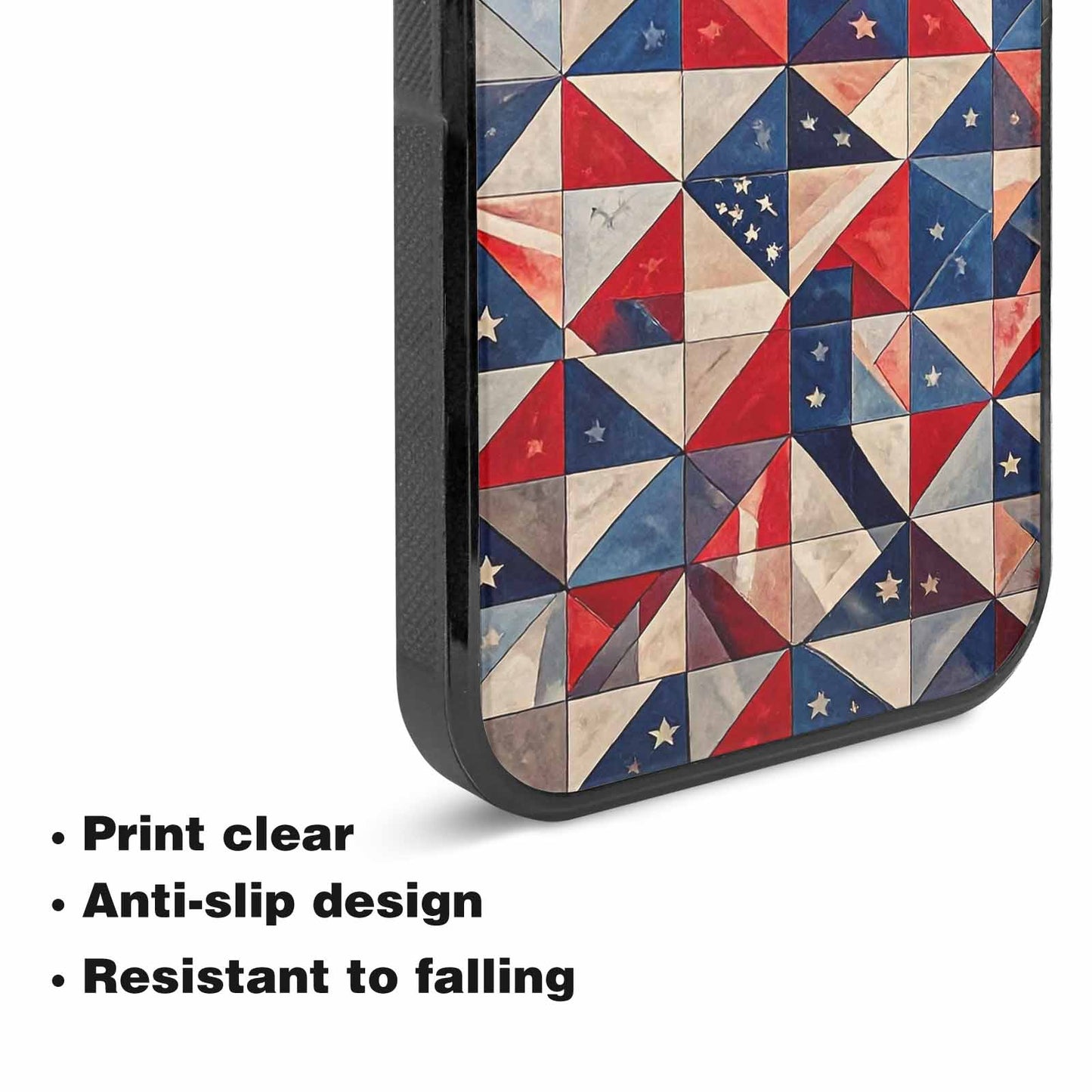 iPhone 15 Plus Case — Small American Flag Stars And Stripes, Custom Phone Case