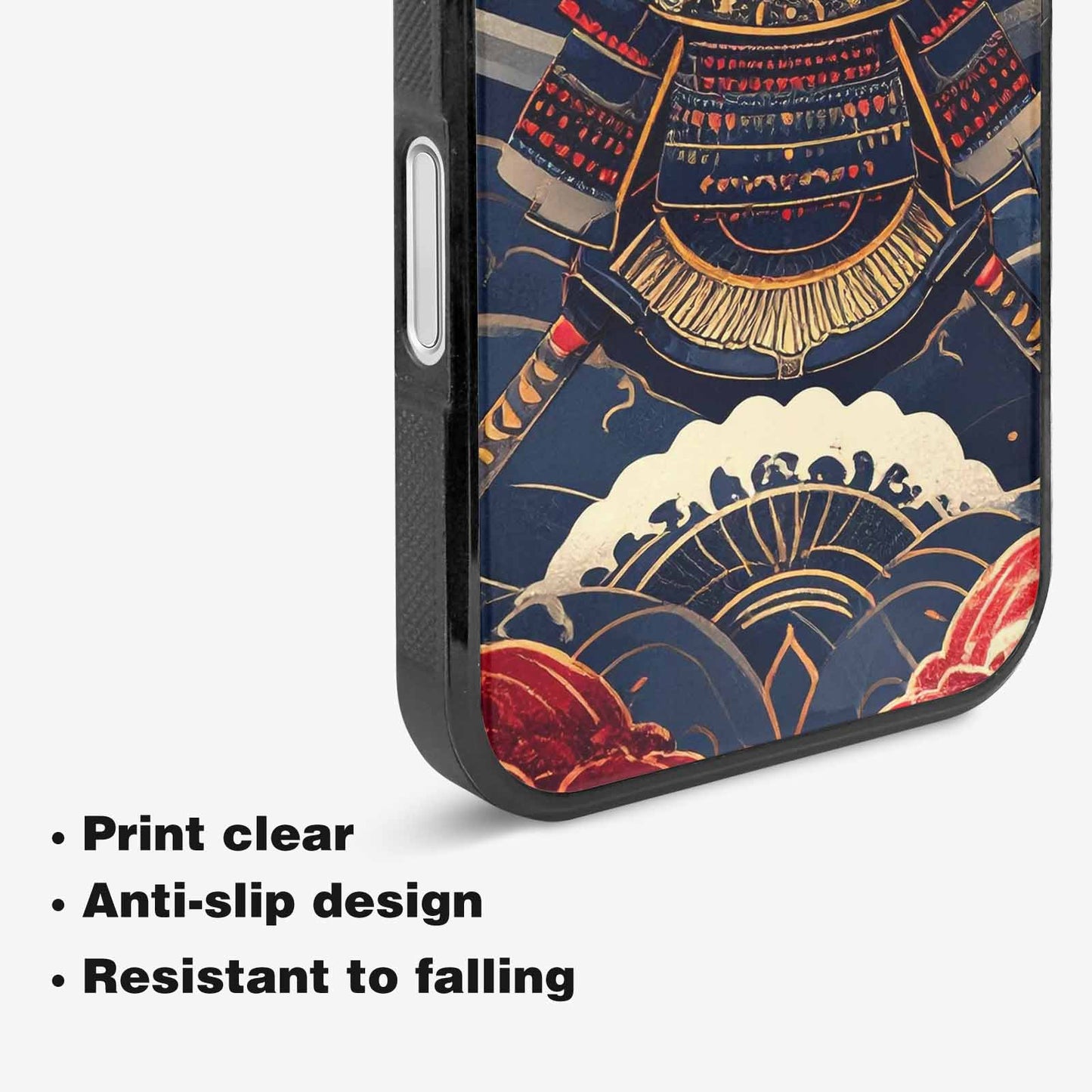 iPhone 16 Case — Samurai Art Repeat Pattern, Unique Phone Case Design