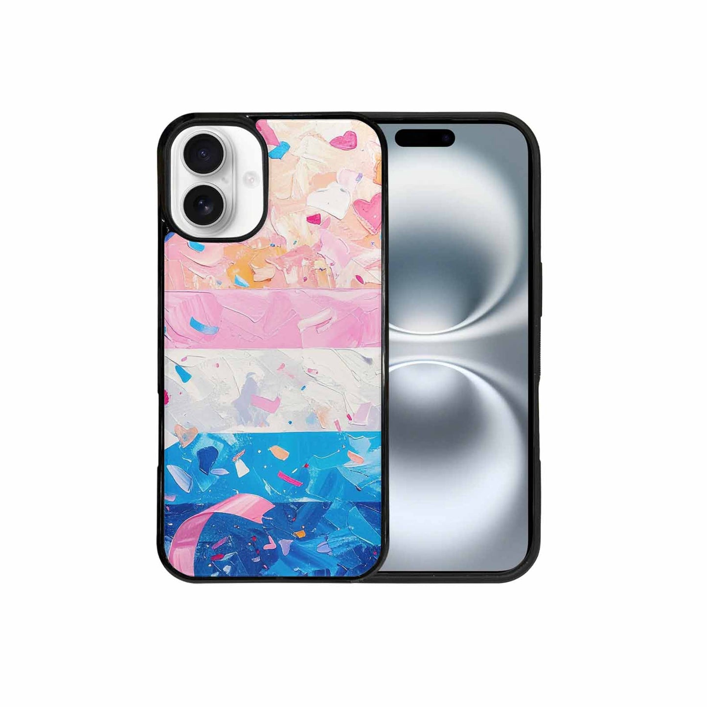 iPhone 16 Plus Case — Transgender Pride Flag Trans Pride Flag, Customized Protective Case