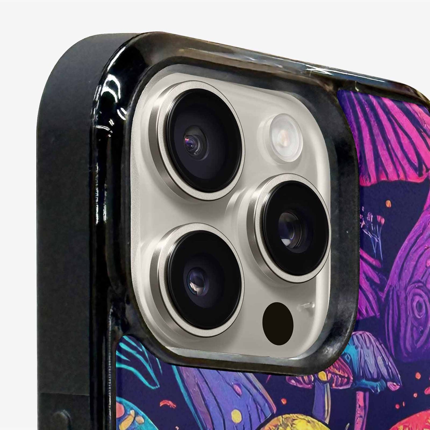 iPhone 16 Pro Case — Mushroom Psychedelic Art Seamless Pattern Vibrant, Original Design Phone Case