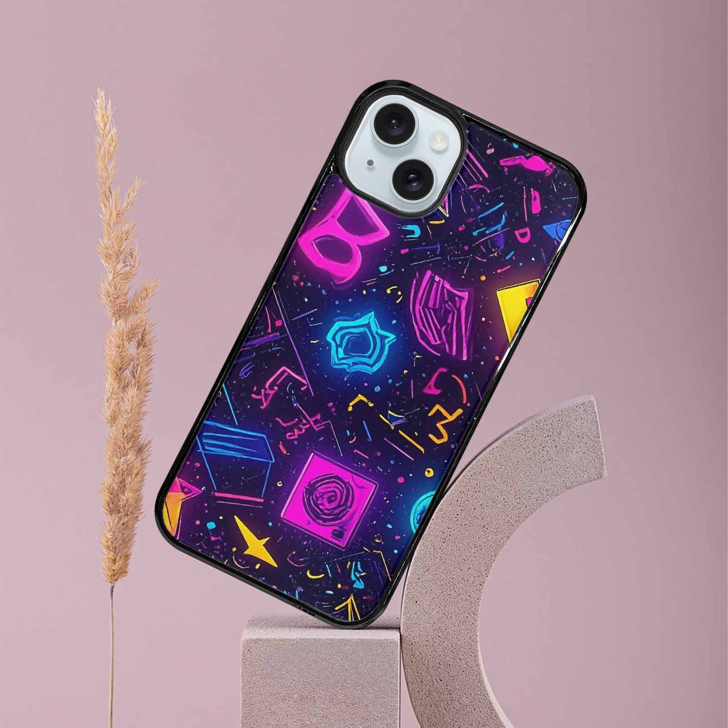 iPhone 15 Plus Case — 80s Retro Motif 80s Retro Motifs, Custom Art Phone Cover