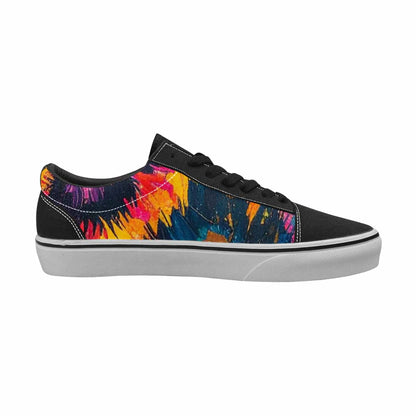 WOMEN'S Full Color Vibrant Animal Lace-Up Canvas Neon Fantasy Shoes