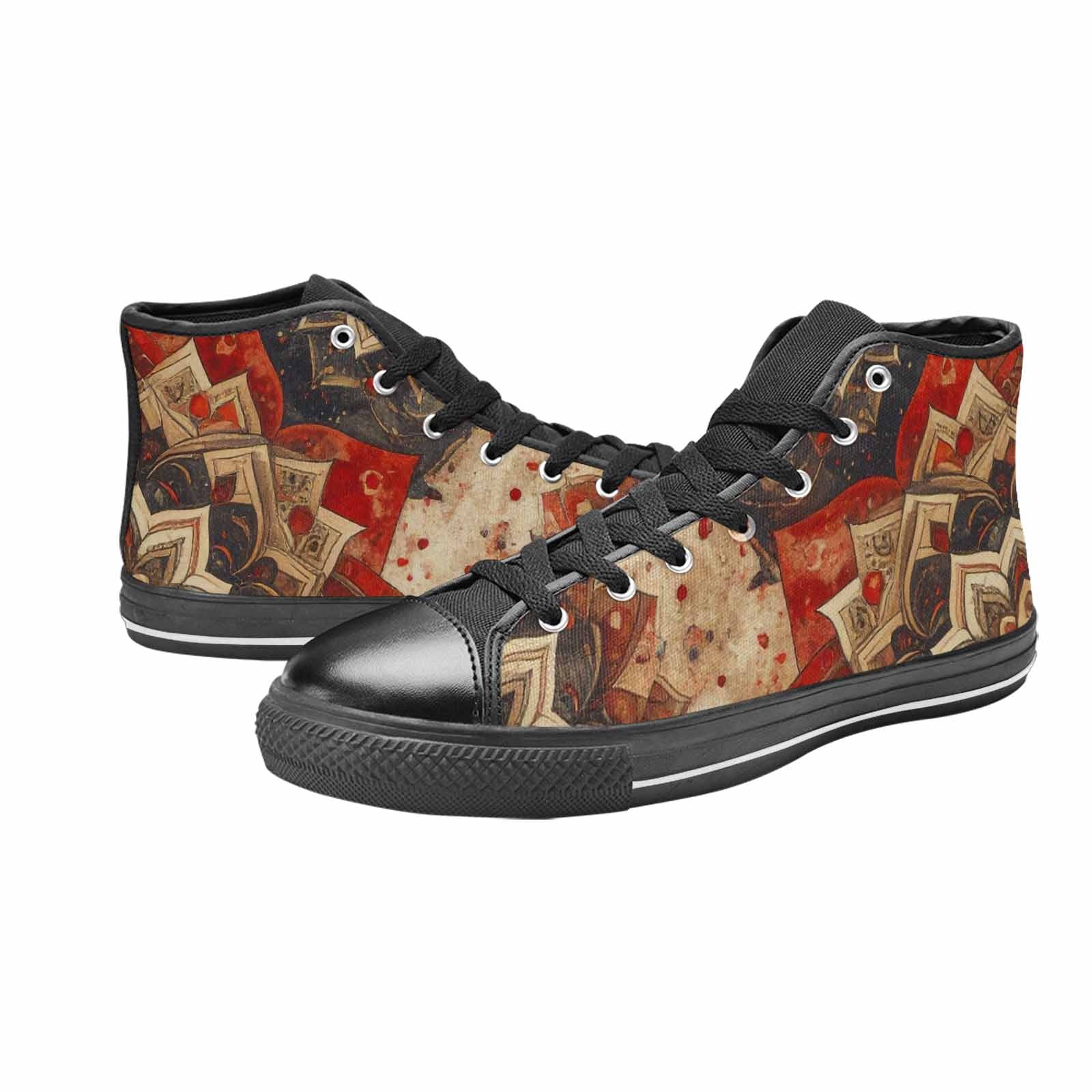 MEN'S Mandala High Top Canvas Wallpaper Art Shoes