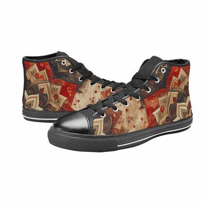MEN'S Mandala High Top Canvas Wallpaper Art Shoes