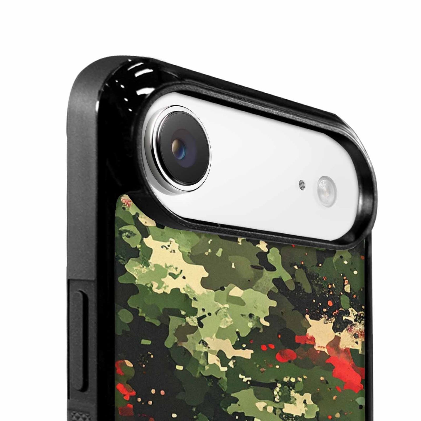 iPhone 17 Air Case — Small Military Camouflage Blotch Pattern Camo, Personalized Phone Case