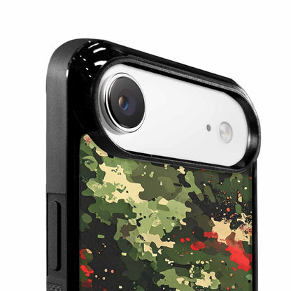 iPhone 17 Air Case — Small Military Camouflage Blotch Pattern Camo, Personalized Phone Case