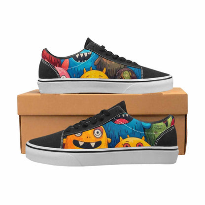 WOMEN'S Monsters (general) Lace-Up Canvas Grunge Custom Shoes