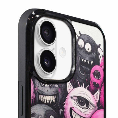 iPhone 17 Case — Monsters (general) Black &amp; Cartoon Cute, Custom Phone Case