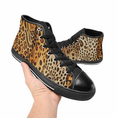 WOMEN'S Animal Print High Top Canvas Cottagecore Custom Shoes