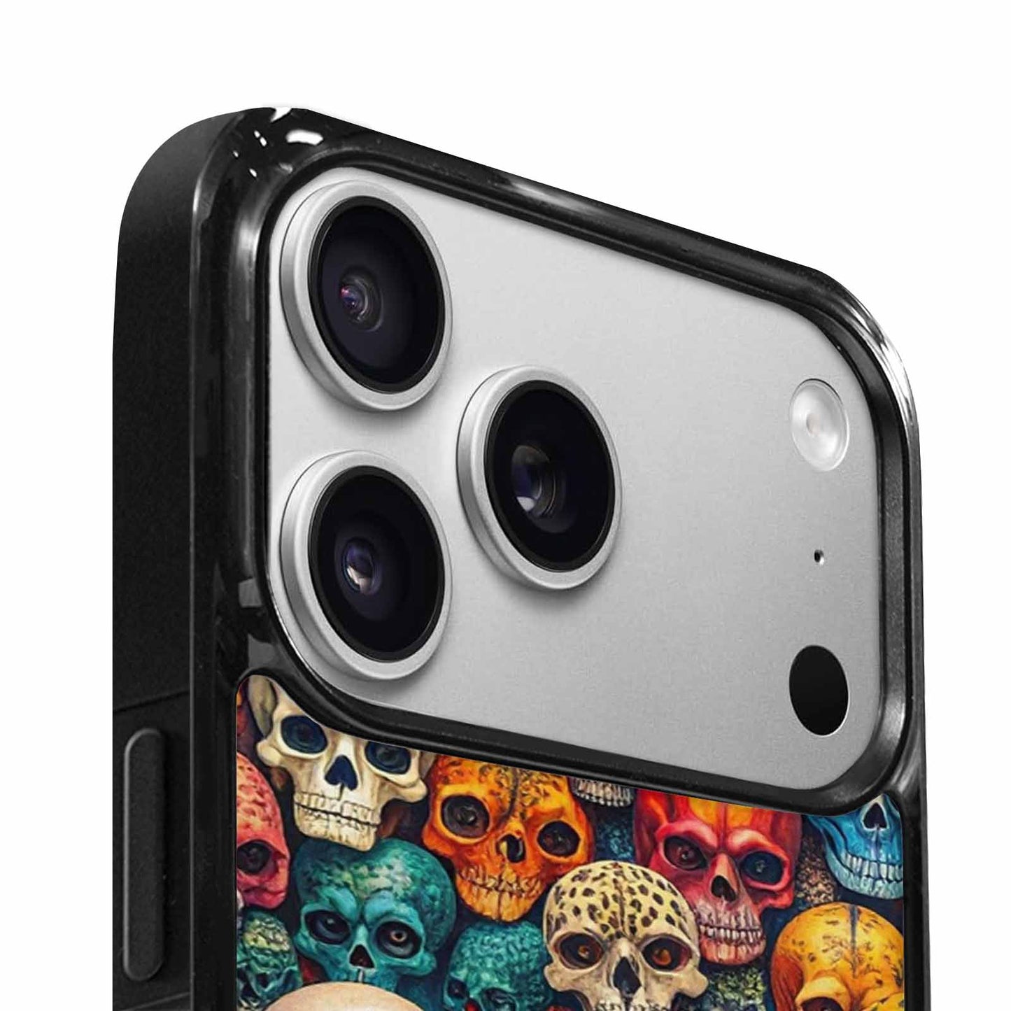 iPhone 17 Pro Case — Skulls Animal Print Skulls Pattern Gothic, Custom Print Case Cover