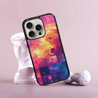 iPhone 16 Pro Case — Cosmic Creature And Object Mashup Pattern, Custom Phone Case