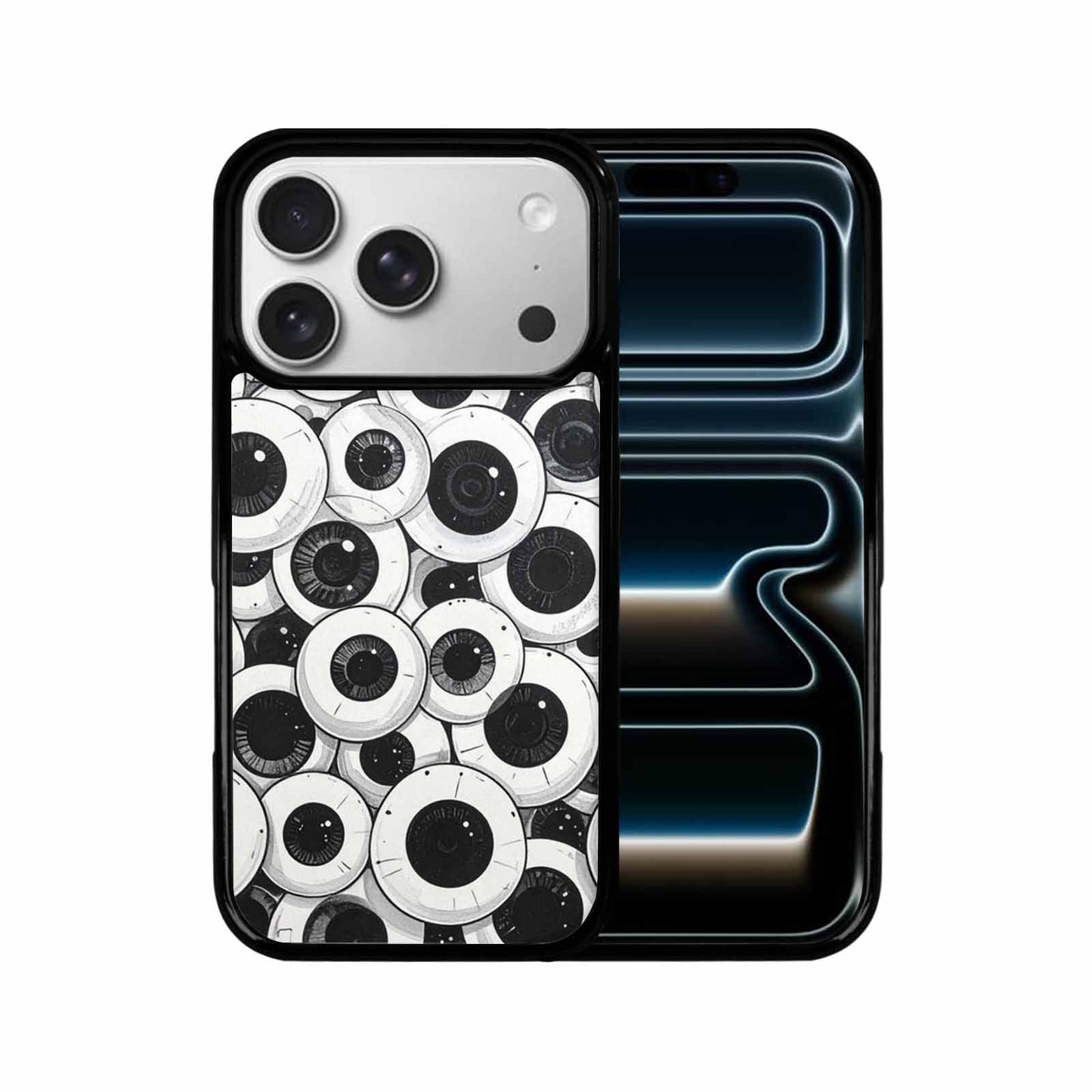 iPhone 17 Pro Case — Googly Cartoon Eyeballs Cartoon Cute, Custom Made Phone Cover