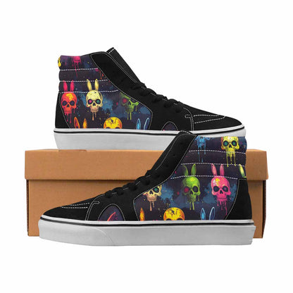 MEN'S Skulls High Top Canvas Statement Dreamcore Custom Art Shoes