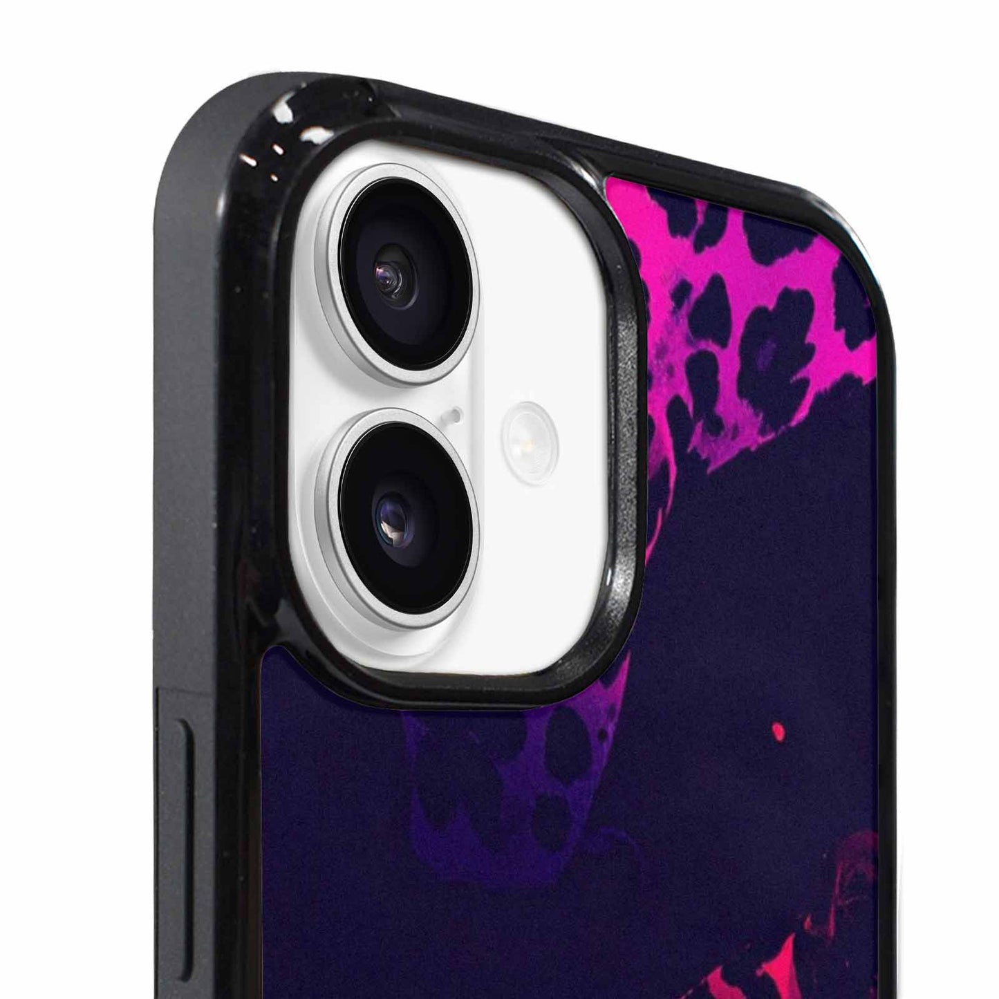 iPhone 17 Case — Leopard Print Neon Seamless Animal Print, Personalized Phone Case