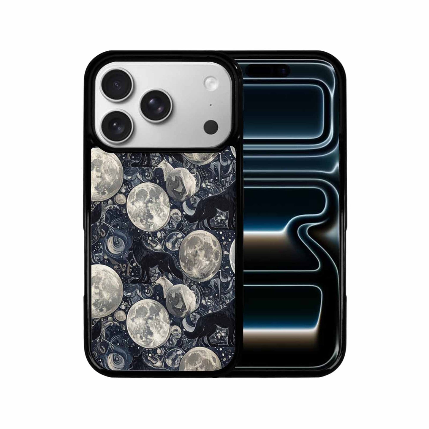 iPhone 17 Pro Case — Wolves Everywhere Collage Overlap Small Original, Customized Protective Case