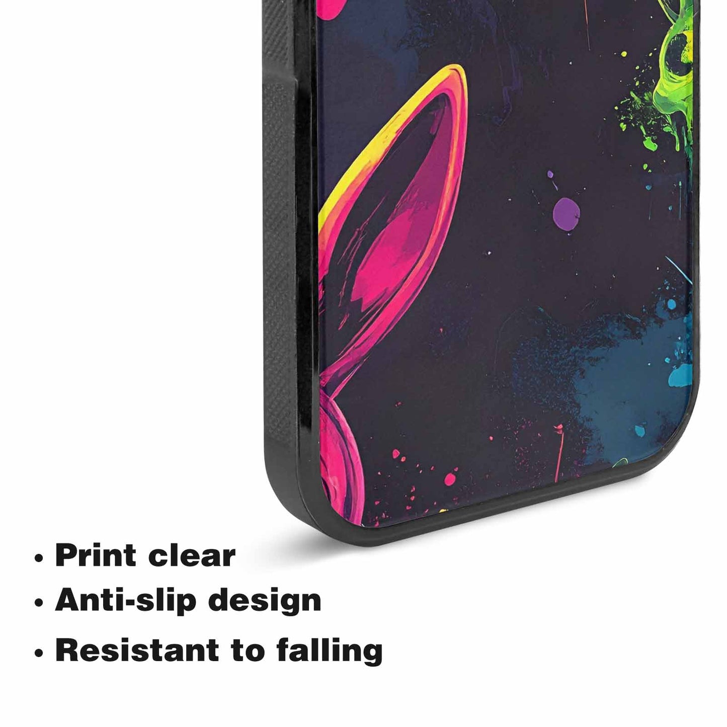 iPhone 15 Case — Radioactive Ghost Bunny Skull Small Radioactive, Unique Phone Case Design