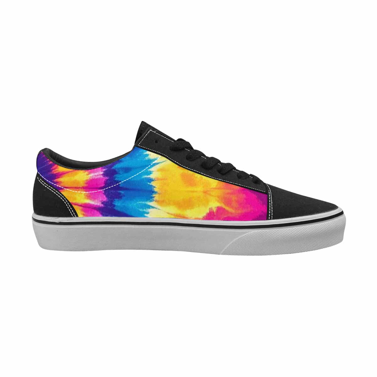WOMEN'S Tie Dye Spiral Canvas Lace-Up Vibrant Chaos Shoes