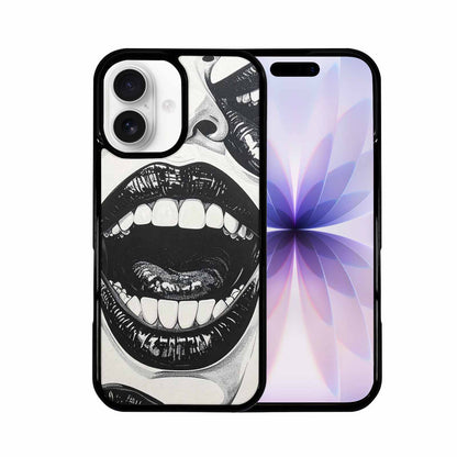 iPhone 17 Case — Googly Cartoon Mouths Cartoon Cute, Custom Made Phone Cover