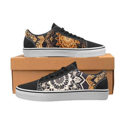 MEN'S Mandala Canvas Lace-Up Surreal Custom Sneakers