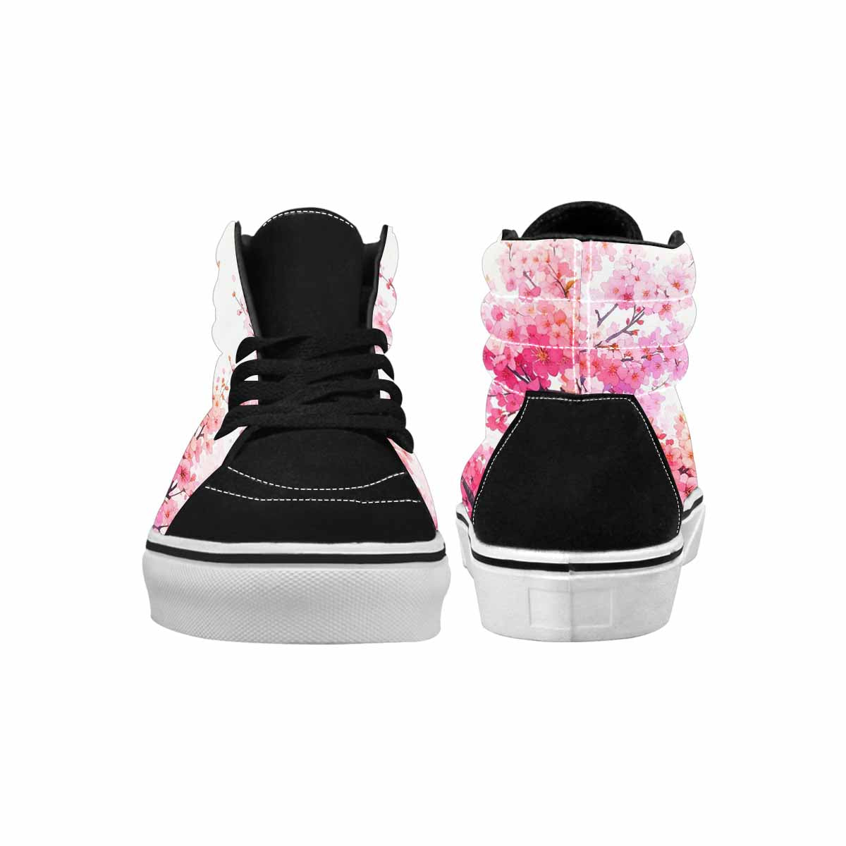 MEN'S Cherry Blossom Branch Cherry High Top Canvas Vibrant Chaos Sneakers