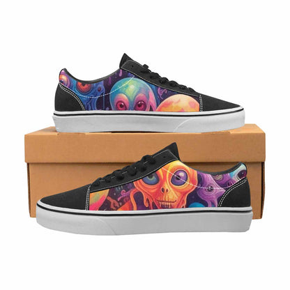 WOMEN'S Aliens  Tie Dye Lace-Up Canvas Dreamcore Shoes