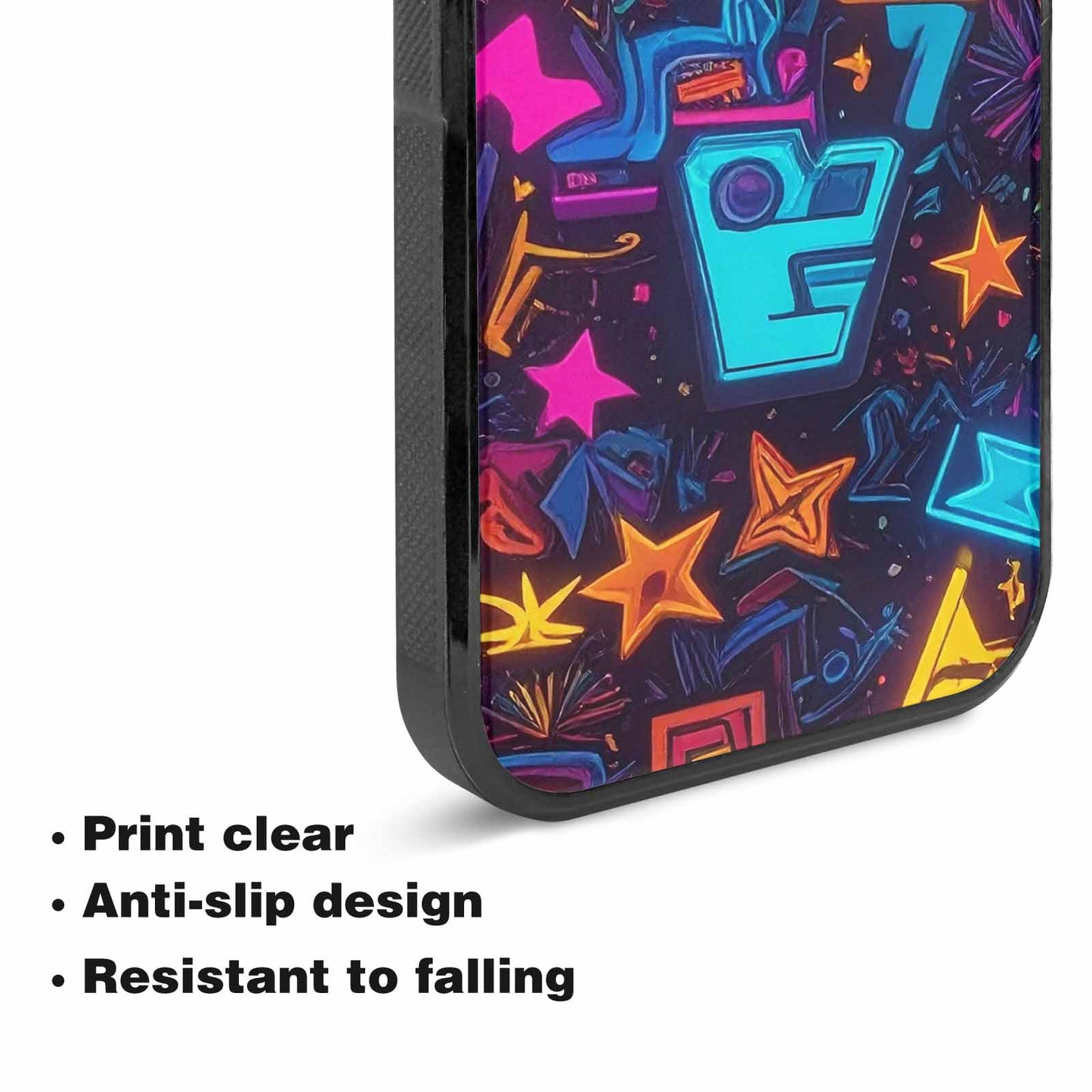 iPhone 15 Plus Case — 80s Retro Motif 80s Retro Motifs, Original Design Phone Case