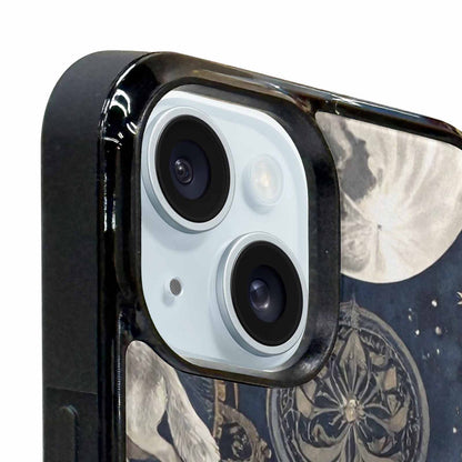 iPhone 15 Plus Case — Wolves Everywhere Collage Overlap Small Wolf, Unique Phone Case Design