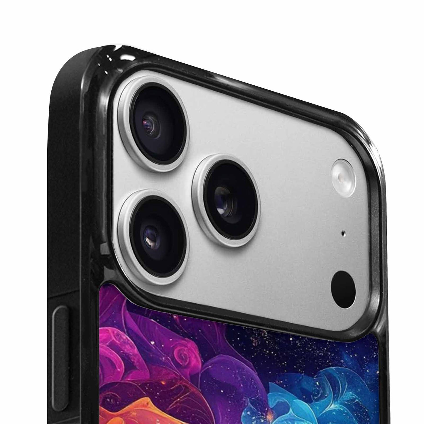 iPhone 17 Pro Case — Rose Galaxy Art Seamless Pattern Galaxy, Custom Art Phone Cover