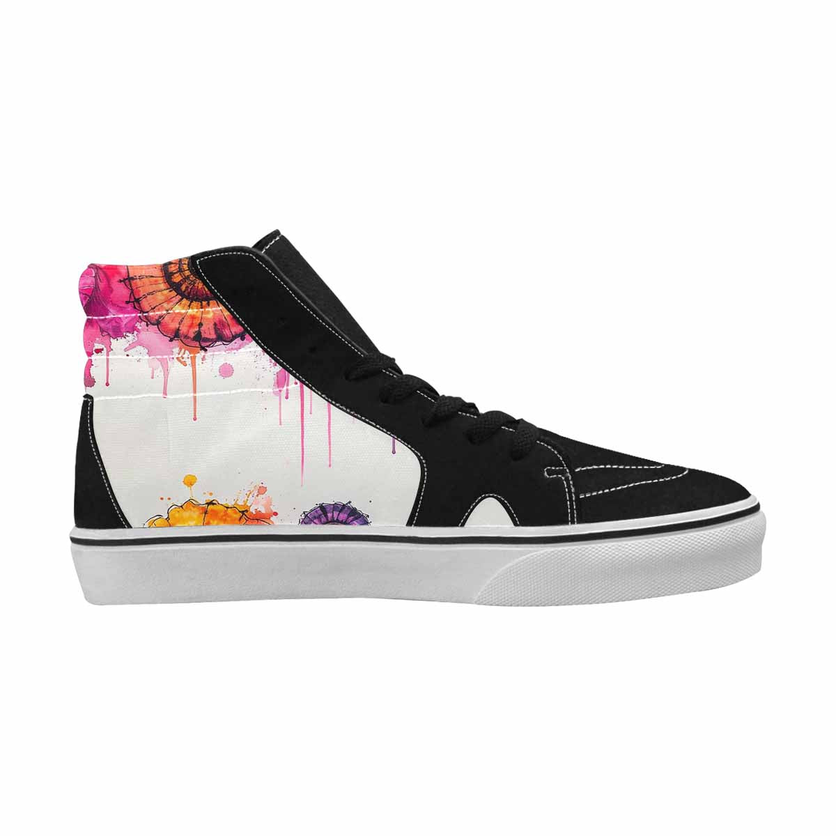 MEN'S Tie High Top Canvas Dark Academia Custom Sneakers