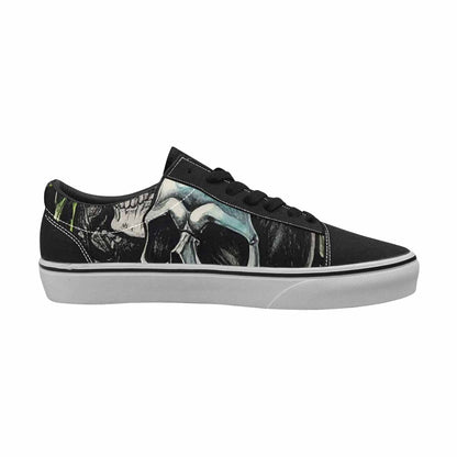 WOMEN'S Rainbow From Skull S Lace-Up Canvas Kaleidoscope Custom Sneakers