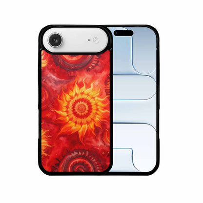 iPhone 17 Air Case — Tie Dye Red Orange Fire Tie, Custom Made Phone Cover