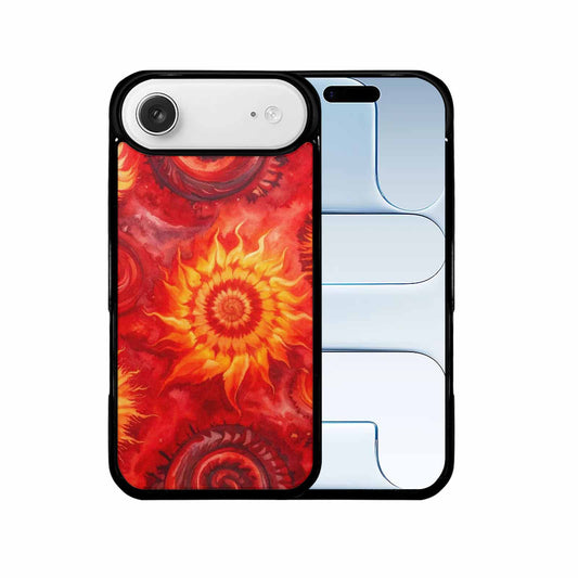 iPhone 17 Air Case — Tie Dye Red Orange Fire Tie, Custom Made Phone Cover