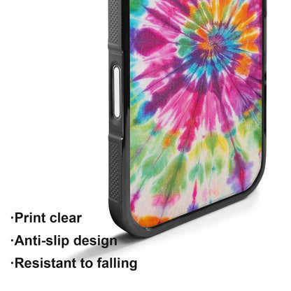 iPhone 17 Case — Tie Dye Rainbow Twist Custom Tie, Custom Designed Case Cover