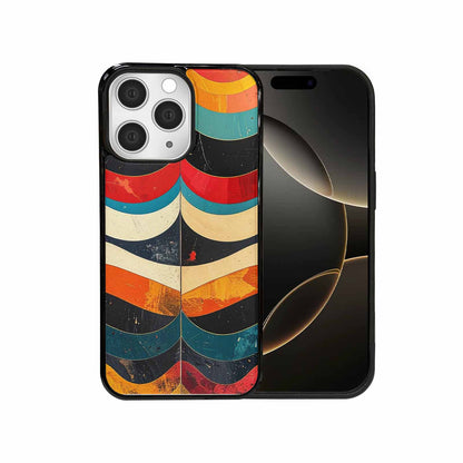 iPhone 15 Pro Max Case — Retro Wave Scallop Stripe Small Wavy, Custom Print Case Cover