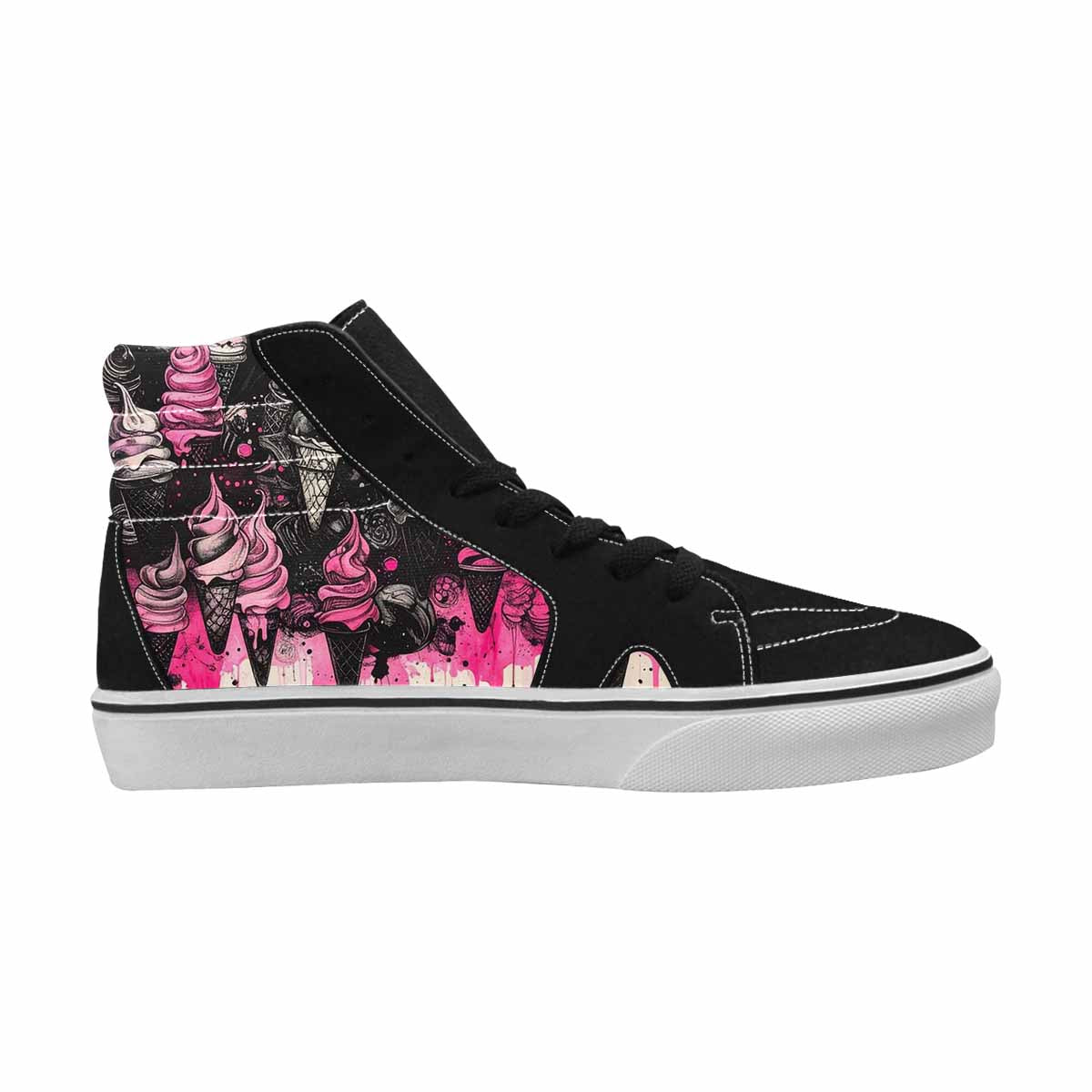 MEN'S Ice Cream Motif High Top Canvas Y2K Shoes