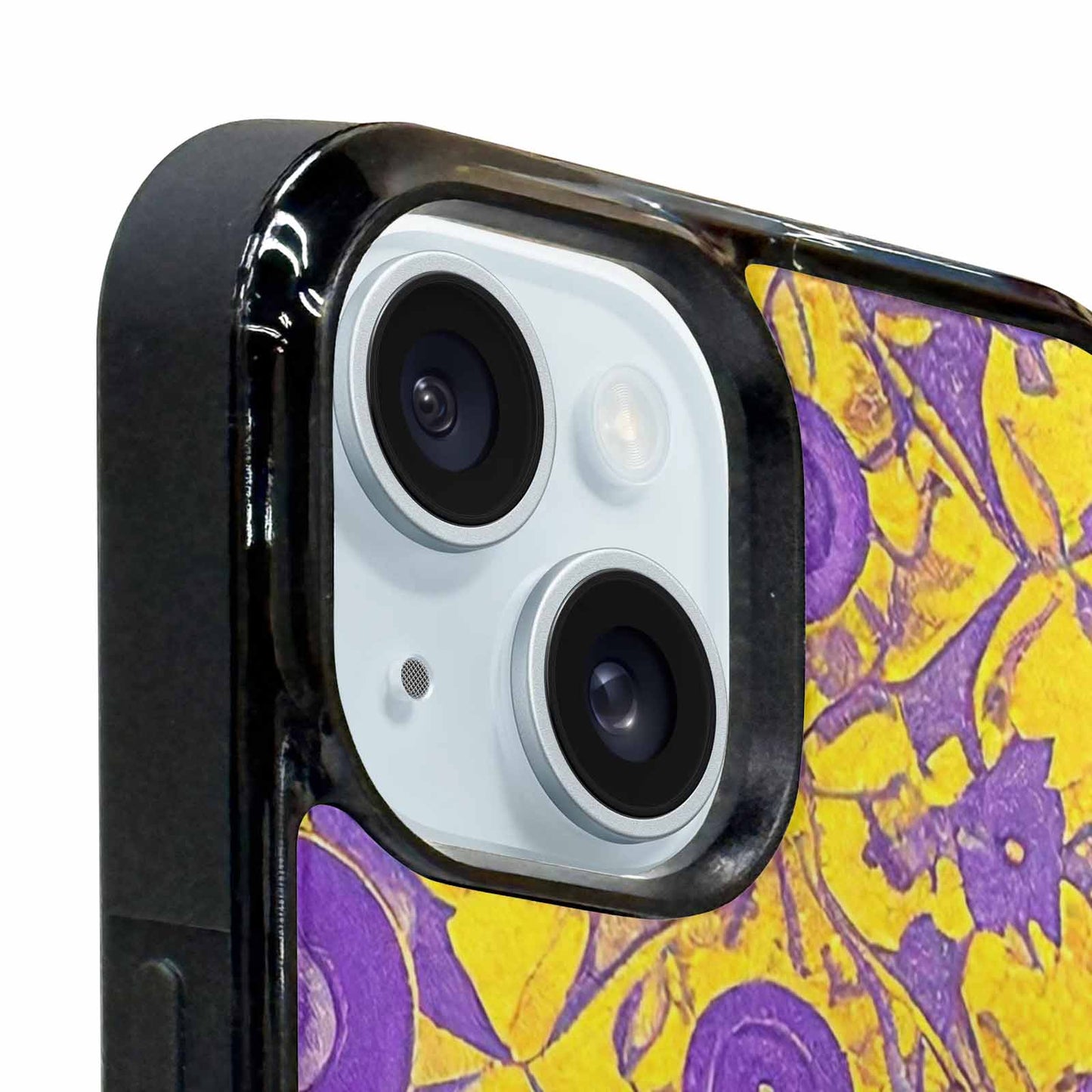 iPhone 15 Plus Case — Intersex Flag Color Theme Small Rainbow, Custom Phone Case