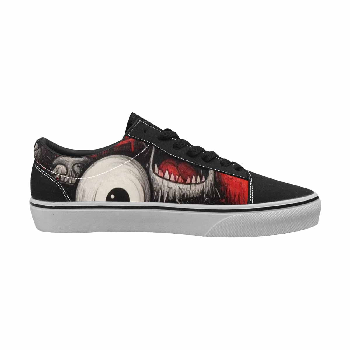WOMEN'S Multi Lace-Up Canvas Melting Art Custom Sneakers