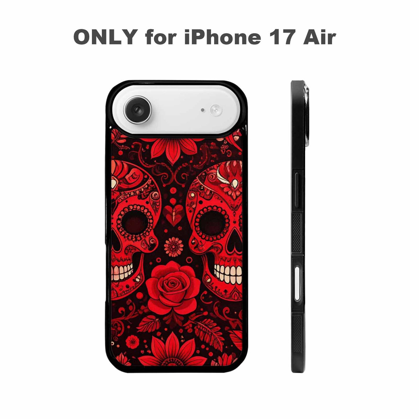 iPhone 17 Air Case — Skull Dark Art Gothic Print Gothic, Personalized Phone Case