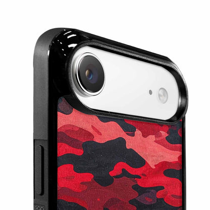 iPhone 17 Air Case — Tactical Camo Red Black Custom Camo, Custom Designed Case Cover