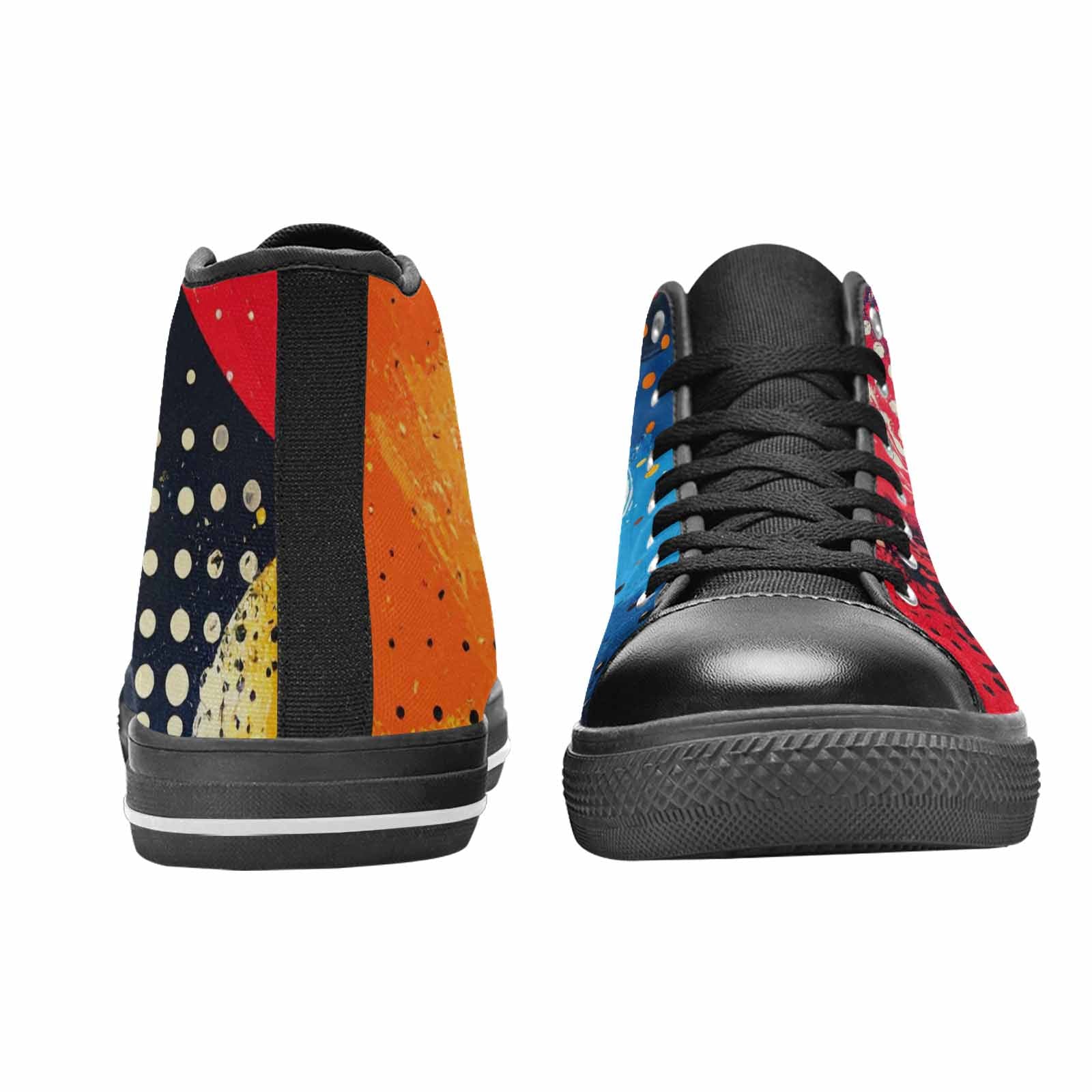 MEN'S Comic Book Halftone High Top Canvas Surreal Sneakers