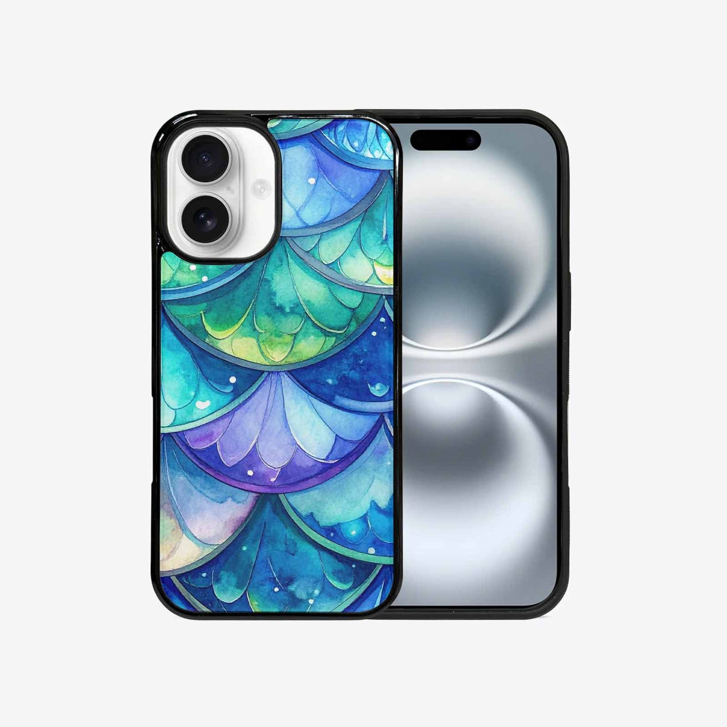 iPhone 16 Case — Mermaid Scale Art Pattern, Custom Designed Case Cover