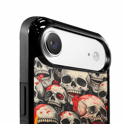 iPhone 17 Air Case — Rainbow From Skulls Mouth Black Gothic, Custom Art Phone Cover