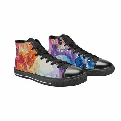 WOMEN'S Kulls - Watercolor High Top Canvas Cottagecore Shoes