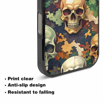 iPhone 16 Pro Max Case — Skulls Camoskulls Pattern Hu A0j, Custom Art Phone Cover