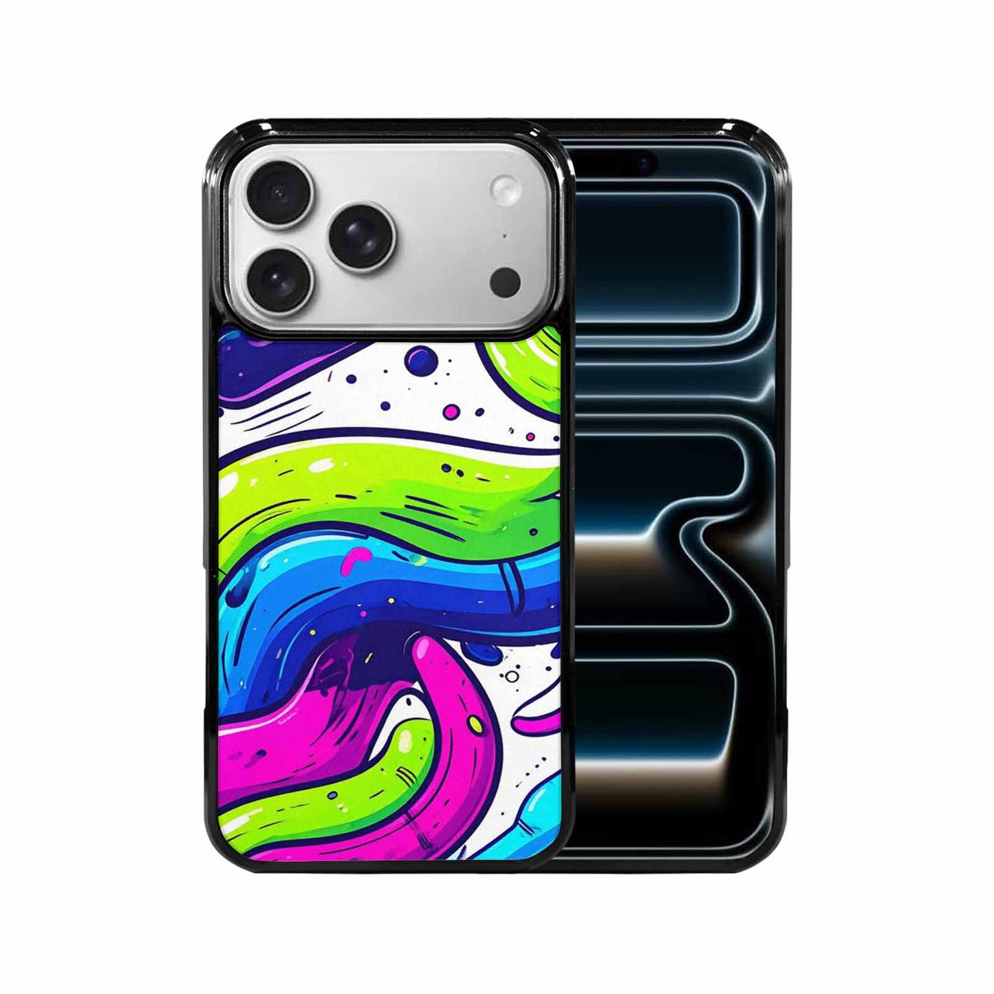 iPhone 17 Pro Max Case — Acid Wash Cartoon Tie Dye, Original Design Phone Case